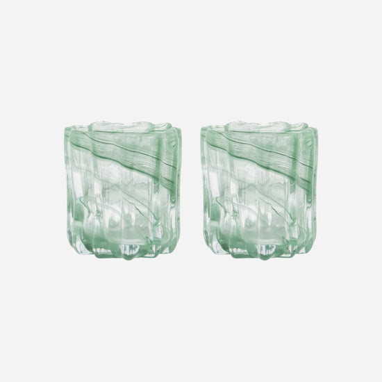 Tealight holder, HDCurl, Green