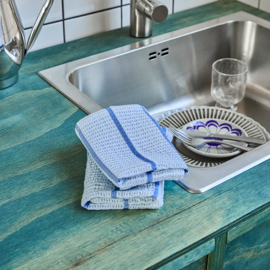 Spültuch, HDRena, Hellblau, Blau
