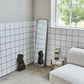 Wandspiegel, HDMirror, Gebürstetes Silber-Finish