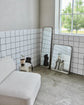 Wandspiegel, HDMirror, Gebürstetes Silber-Finish