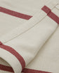 Bed throw, HDNula, Off-white, Dark red