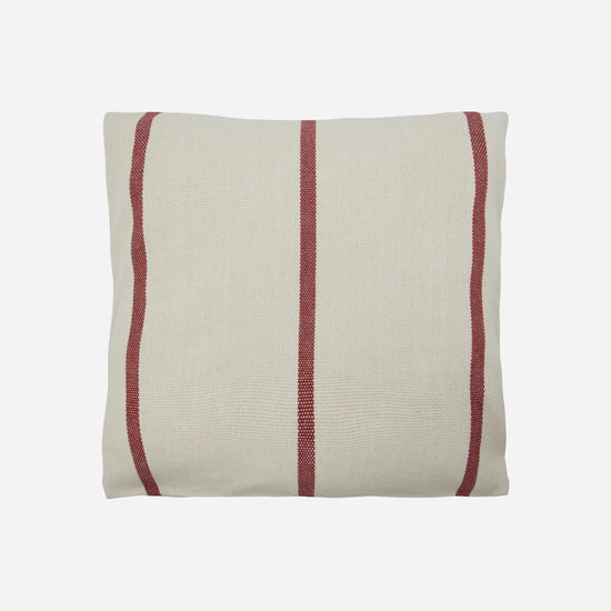 Cushion cover, HDNula, Off-white, Dark red