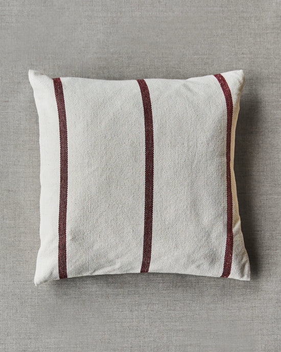 Cushion cover, HDNula, Off-white, Dark red
