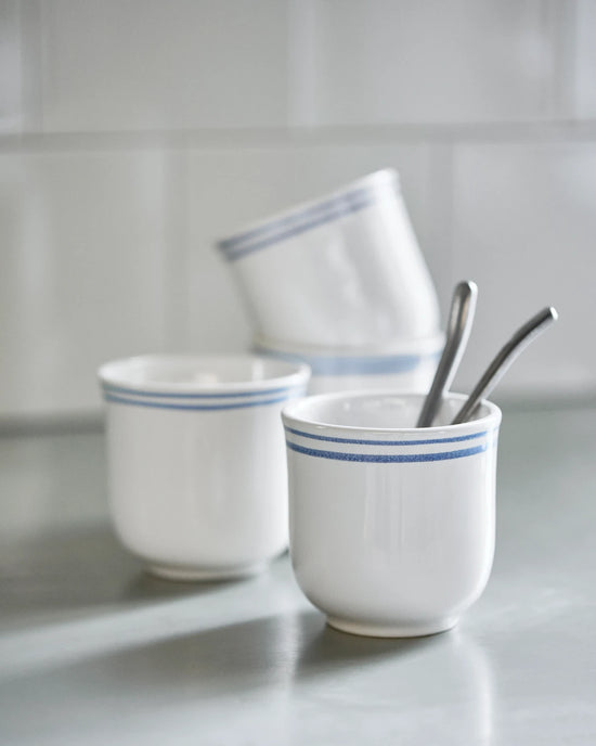 Mug, NVBistro, Blue, White