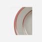 Lunch plate, NVBistro, Red, White