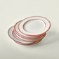 Lunch plate, NVBistro, Red, White