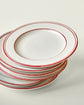 Lunch plate, NVBistro, Red, White