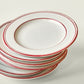 Lunch plate, NVBistro, Red, White
