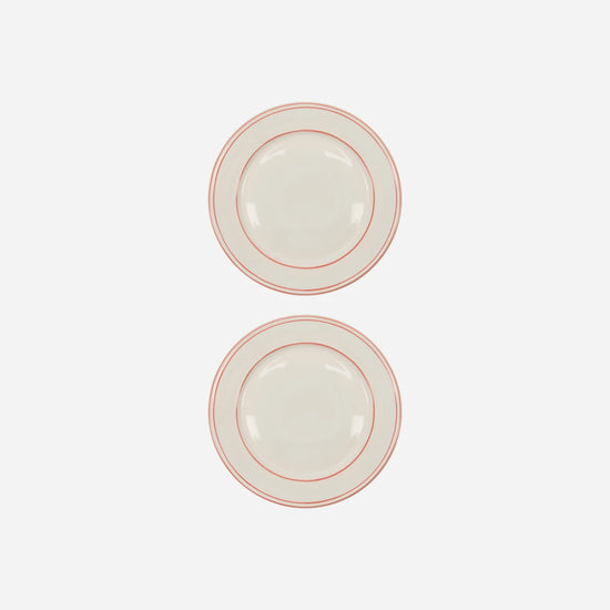 Dinner plate, NVBistro, Red, White