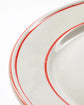 Dinner plate, NVBistro, Red, White