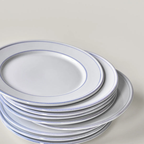 Dinner plate, NVBistro, Blue, White