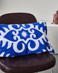 Cushion cover, HDAmici, Blue, Off-white