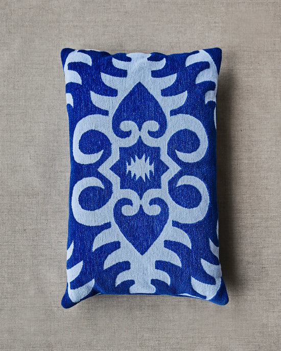 Cushion cover, HDAmici, Blue, Off-white