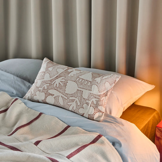 Pudebetræk, HDSari, Råhvid, Brun