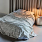 Bed throw, HDMori, Off-white, Khaki