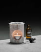 Oil burner, MKMarble, Beige, Silver finish