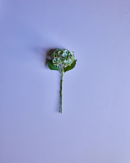 Artificial flower, HDHydrangea, Green, Blue