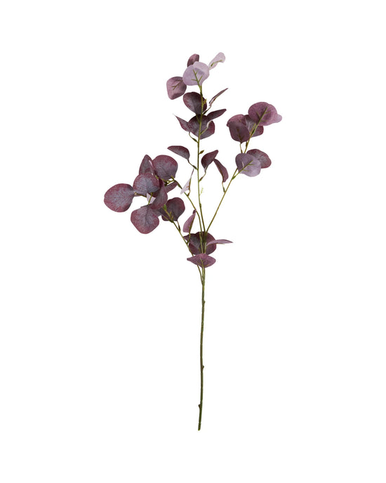 Artificial branch, HDEucalyptus, Burgundy