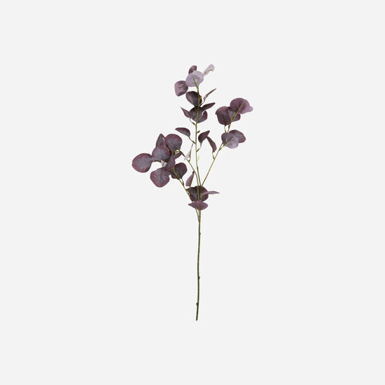 Artificial branch, HDEucalyptus, Burgundy