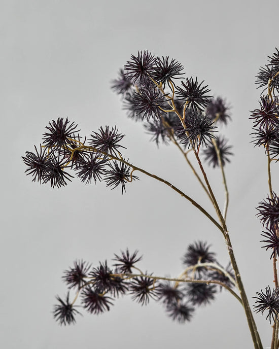 Artificial flower, HDUrchin spray, Bordeaux