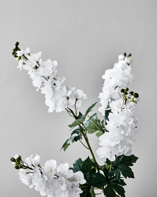 Artificial flower, HDDelphinium, White
