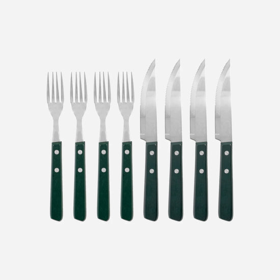 Steak knife & fork set, NVSteak, Green