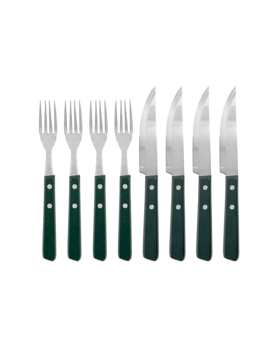 Steak knife & fork set, NVSteak, Green