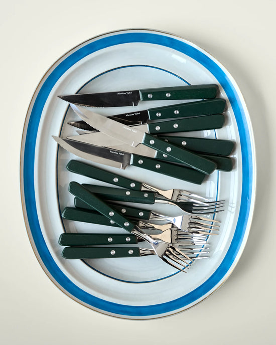 Steak knife & fork set, NVSteak, Green