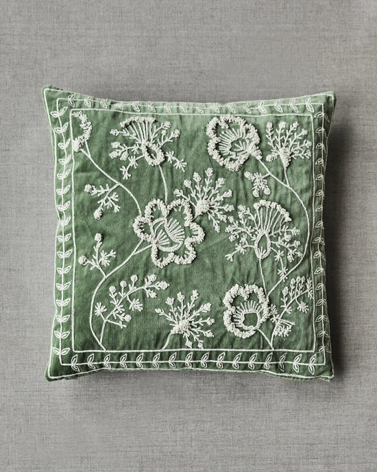 Cushion cover, HDMano, Mint green, Off-white