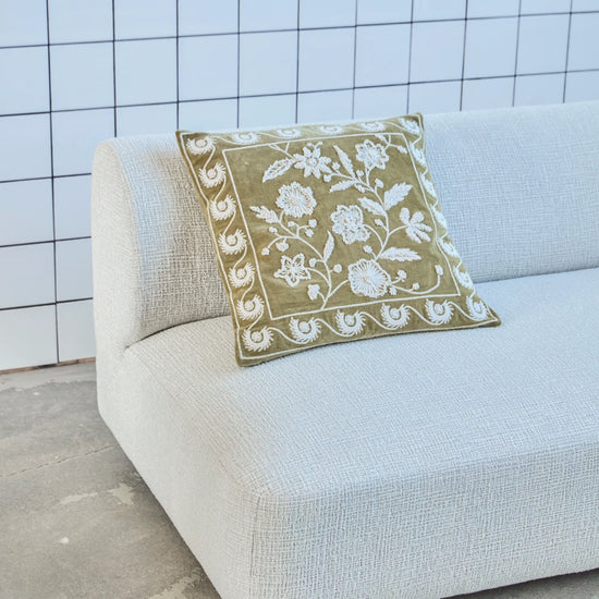 Cushion cover, HDRica, Mustard, Off-white