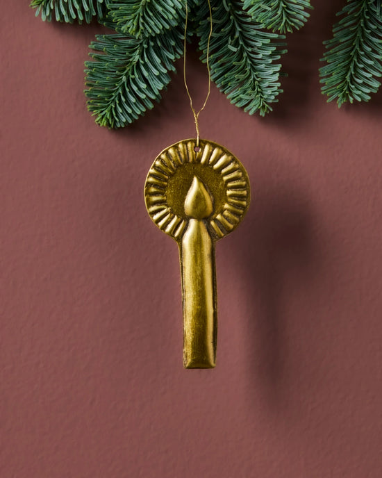 Christmas ornament, HDGlory, Antique brass
