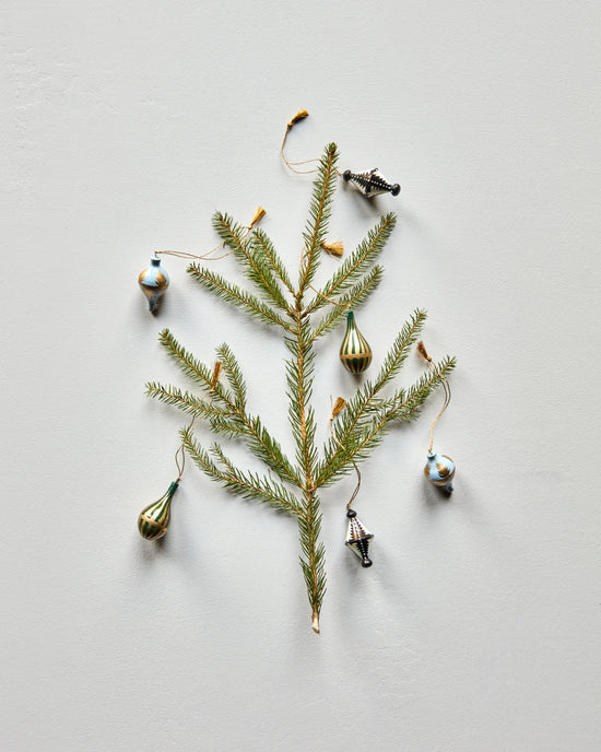 Christmas ornament, HDStero, Black, White, Gold, Blue, Green