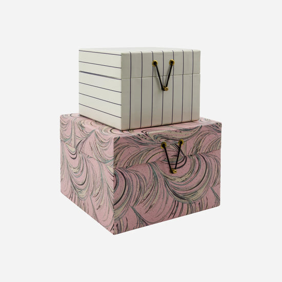 Aufbewahrungsschachteln, HDkeep, Sand, Rosa
