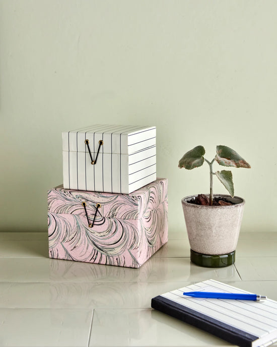Storage boxes, HDkeep, Sand, Pink