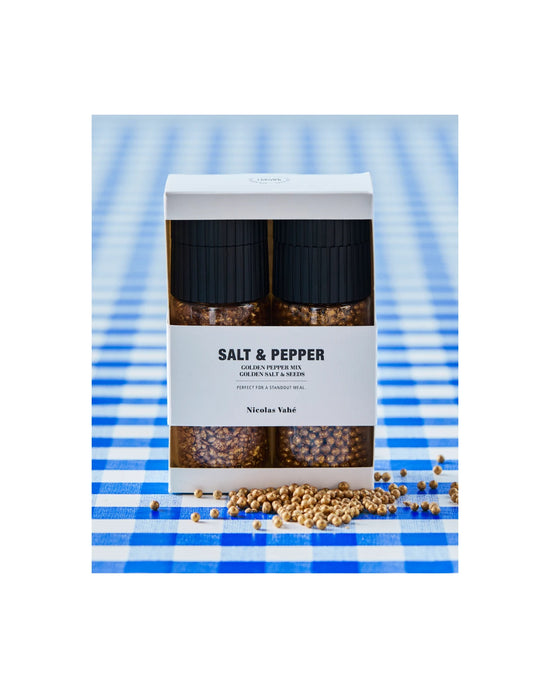 Gift box, Golden salt & seeds + pepper mix, 86|73 g|g