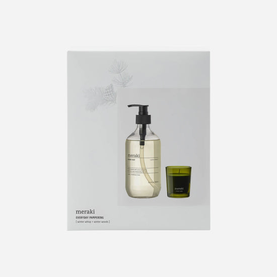 Gift boxCH, Winter Whisp Hand Soap & Winter Woods Candle, 490|60 ml|g