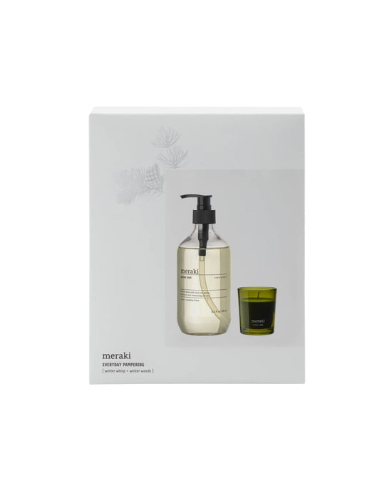 Gift boxCH, Winter Whisp Hand Soap & Winter Woods Candle, 490|60 ml|g