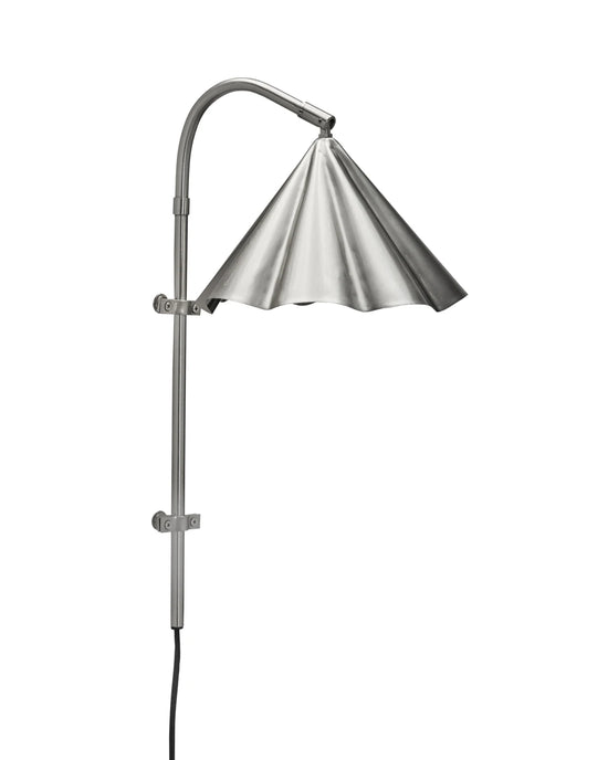 Wall lamp, HDFlola, Brushed silver finish