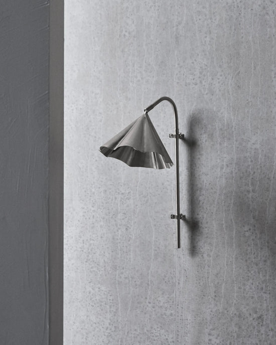 Wall lamp, HDFlola, Brushed silver finish