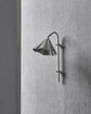Wandleuchte, HDFlola, Gebürstetes Silber-Finish