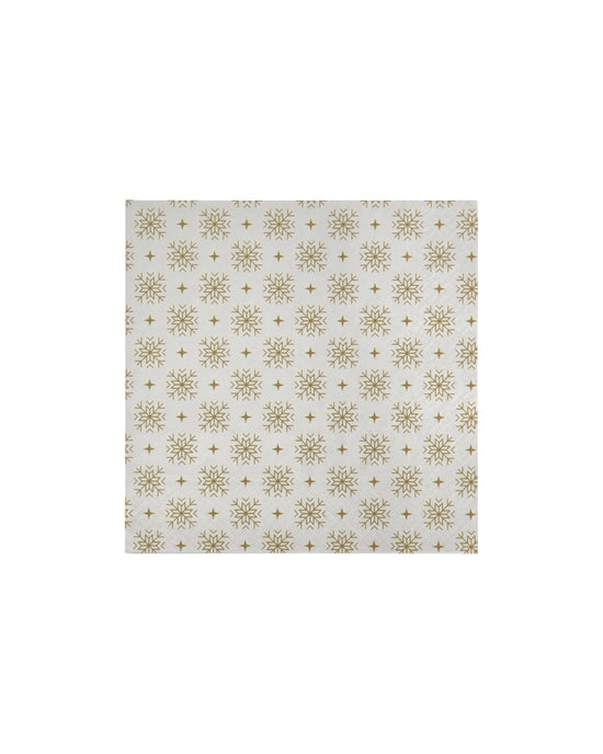 Napkins, HDSnowflakes, White, Gold