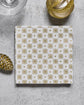 Servietten, HDSnowflakes, Weiß, Gold