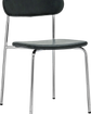 Chair, HDPova, Chrome, Dark green