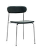 Chair, HDPova, Chrome, Dark green
