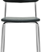 Chair, HDPova, Chrome, Dark green
