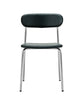 Chair, HDPova, Chrome, Dark green