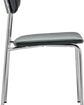 Chair, HDPova, Chrome, Dark green