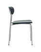 Chair, HDPova, Chrome, Dark green