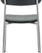 Chair, HDPova, Chrome, Dark green