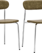 Chair, HDPova, Chrome, Khaki